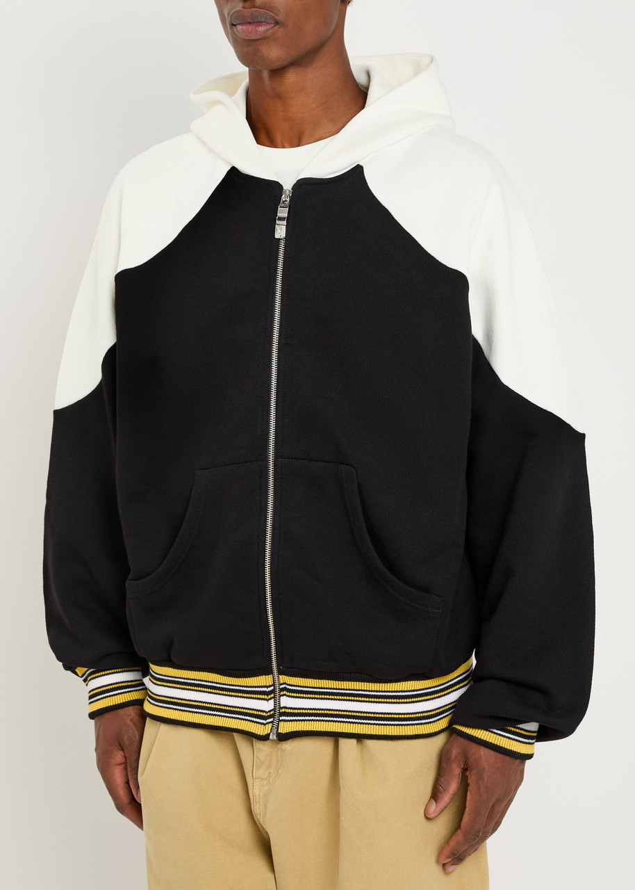 Pdf Channel Giulio Hooded Colour-block Cotton Sweatshirt In Multi