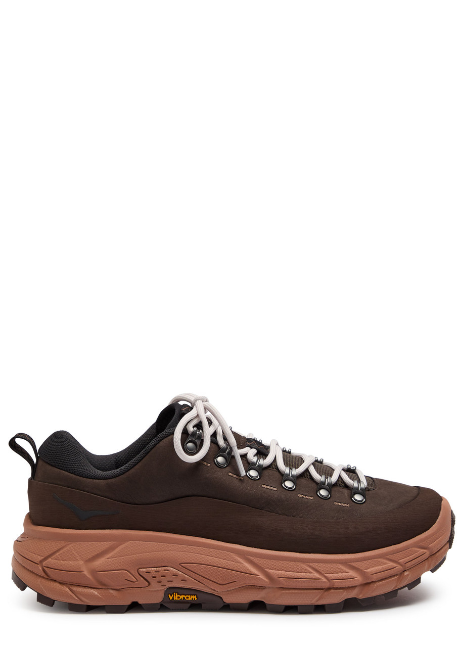 Hoka Tor Summit Nubuck Leather Sneakers In Brown