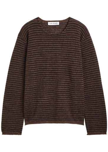 OUR LEGACY ALPACA SWEATERS アルパカ ニット セーター OUR LEGACY Rigid striped alpaca-blend jumper | Harvey Nichols