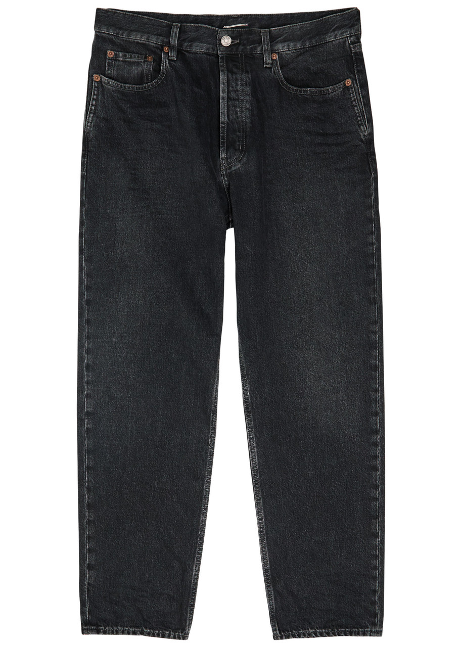 Saint Laurent Mick Straight-leg Jeans In Black