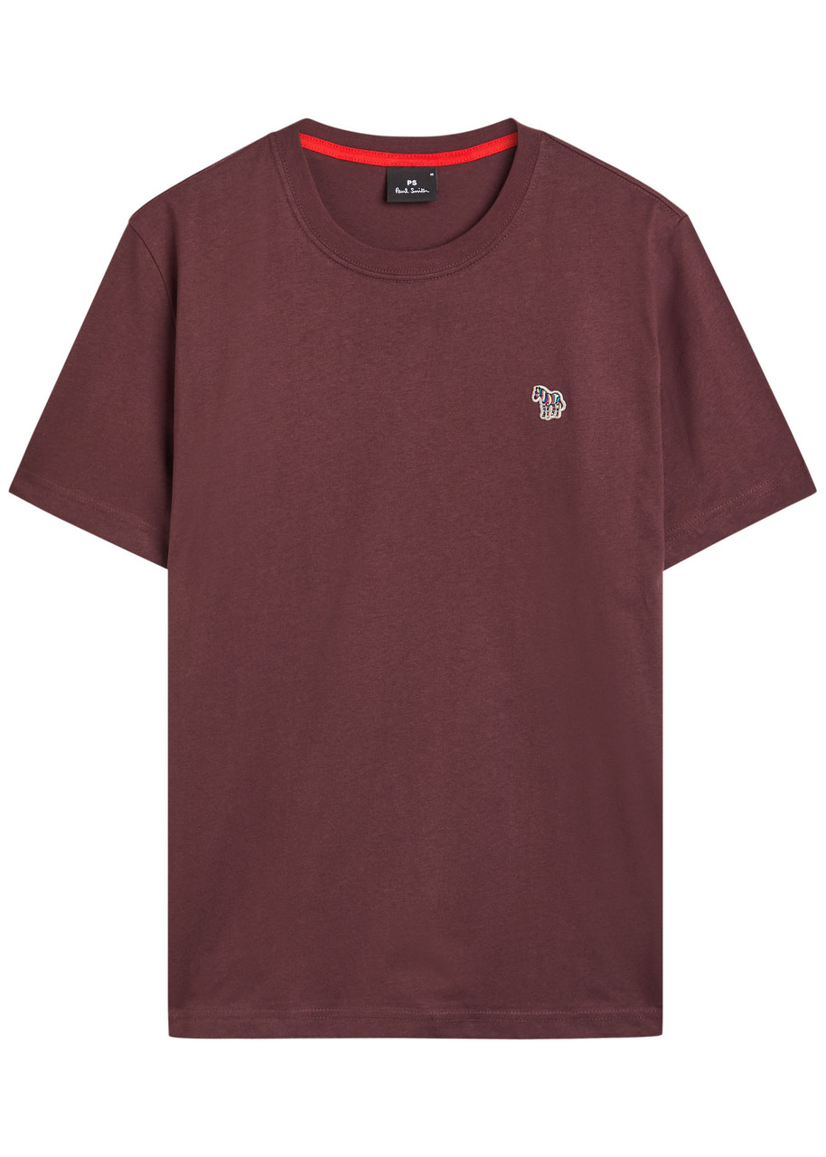 Ps By Paul Smith Regular Fit T-shirt In Burgundy
