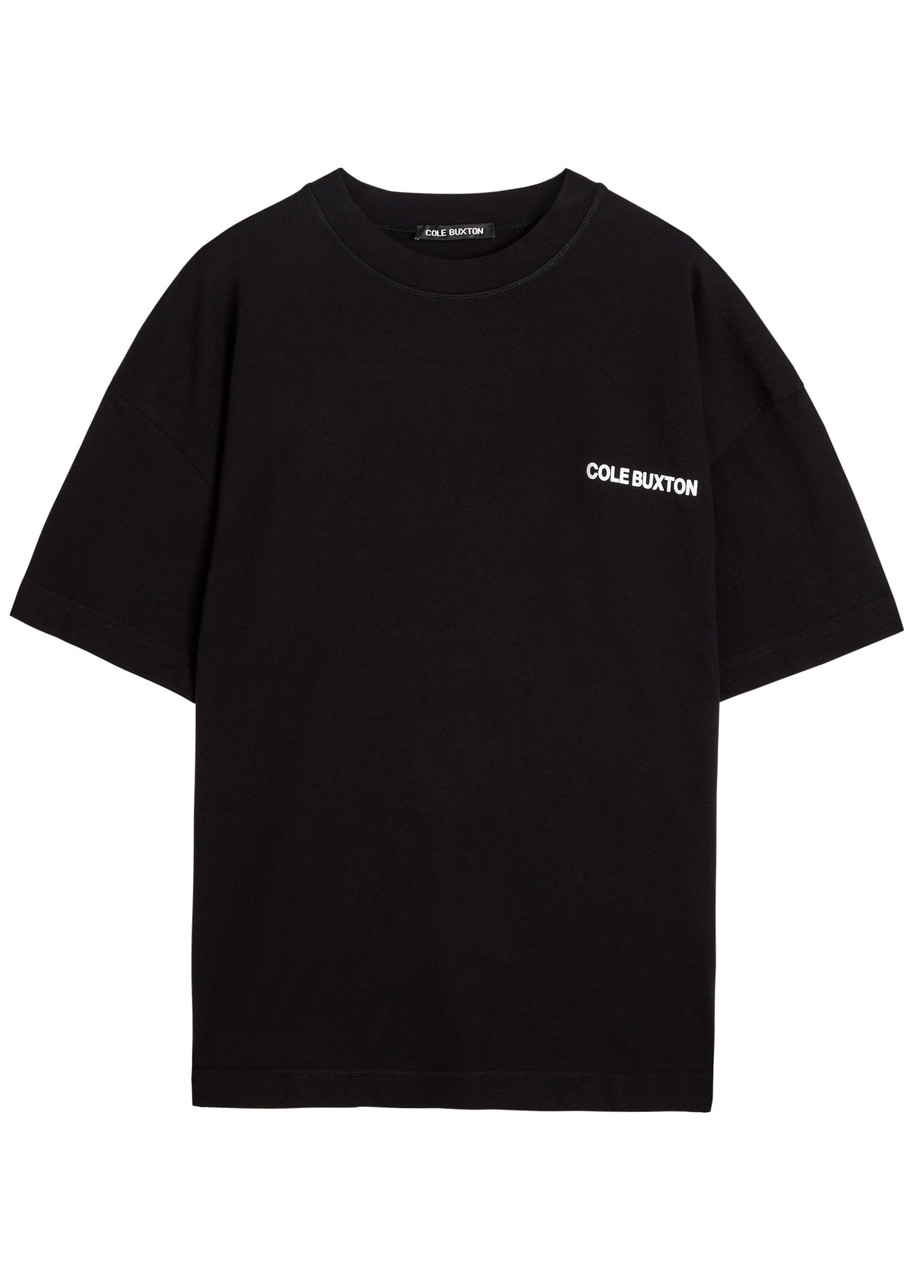 Cole Buxton Logo-print Cotton T-shirt In Black
