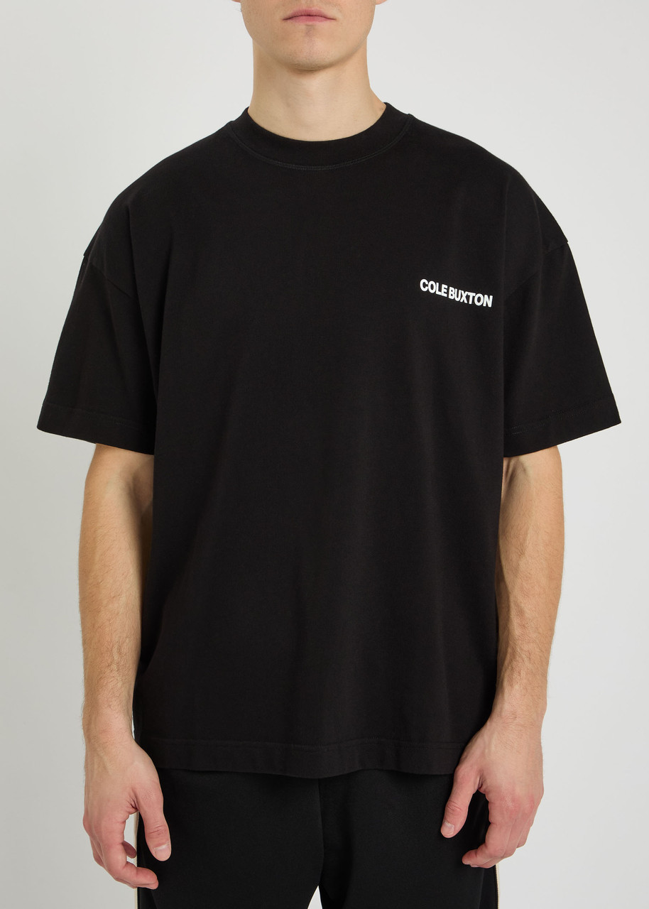 Cole Buxton Logo-print Cotton T-shirt In Black