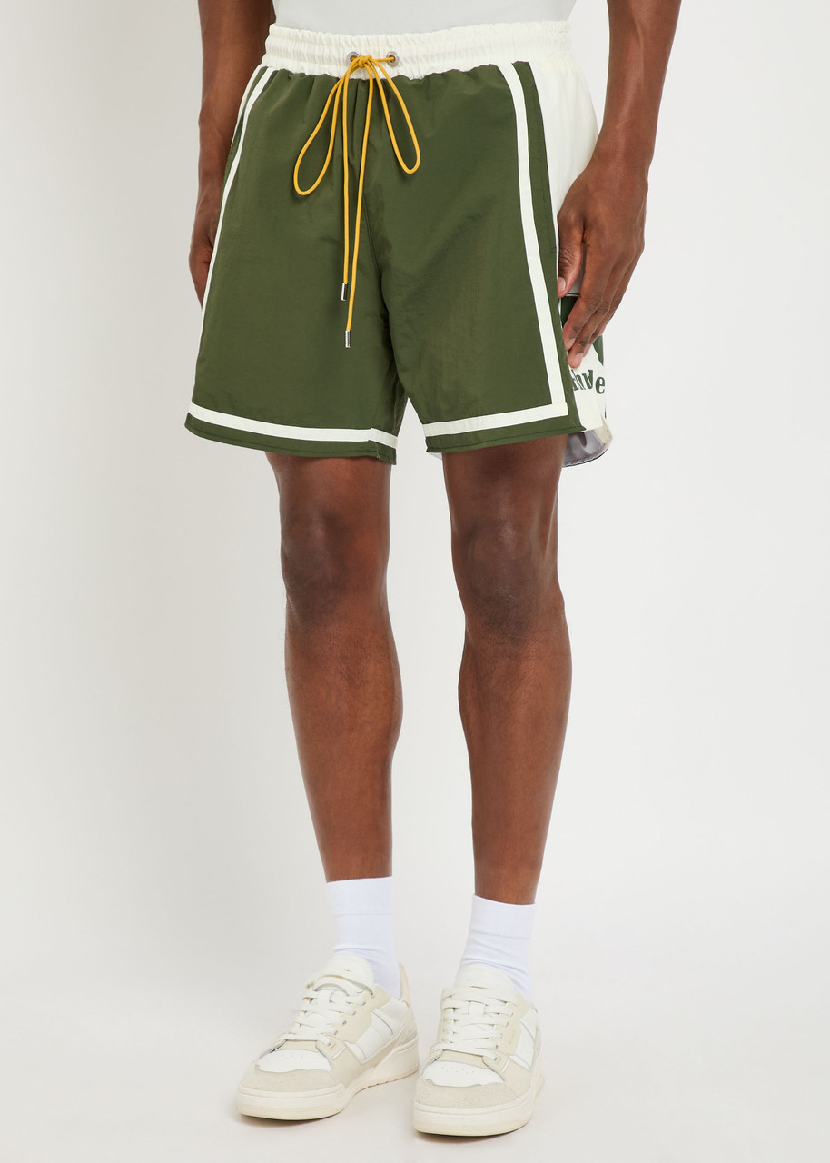  Rhude Moonlight Printed Shell Shorts - White - M 