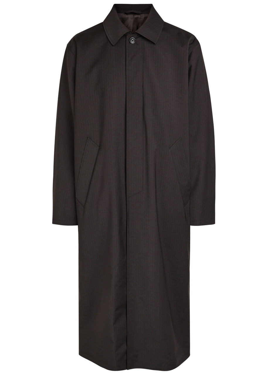 Our Legacy Pinstriped Woven Coat - Brown - 46 (IT46 / S)