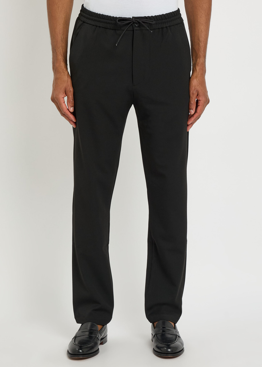 Les Deux Como Slim Straight-leg Woven Trousers In Black