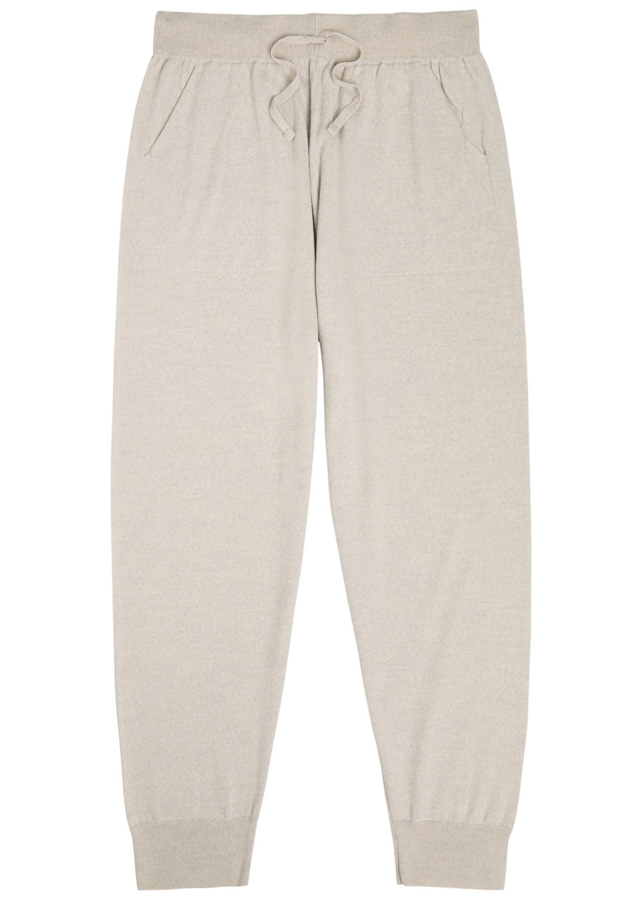 John Smedley Henning Merino Wool Sweatpants In Neutral