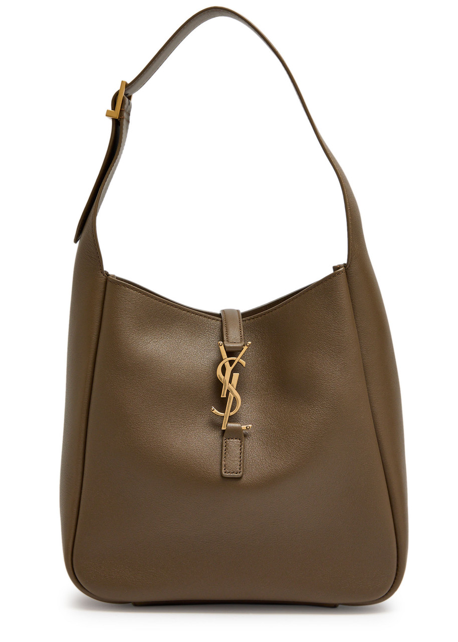 Saint Laurent Le 5 à 7 Small Leather Hobo bag - Brown - One Size