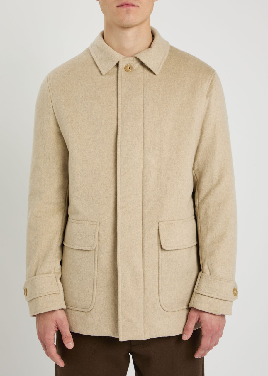  Aurélien Wool And Cashmere-blend Jacket - Beige - Xl 