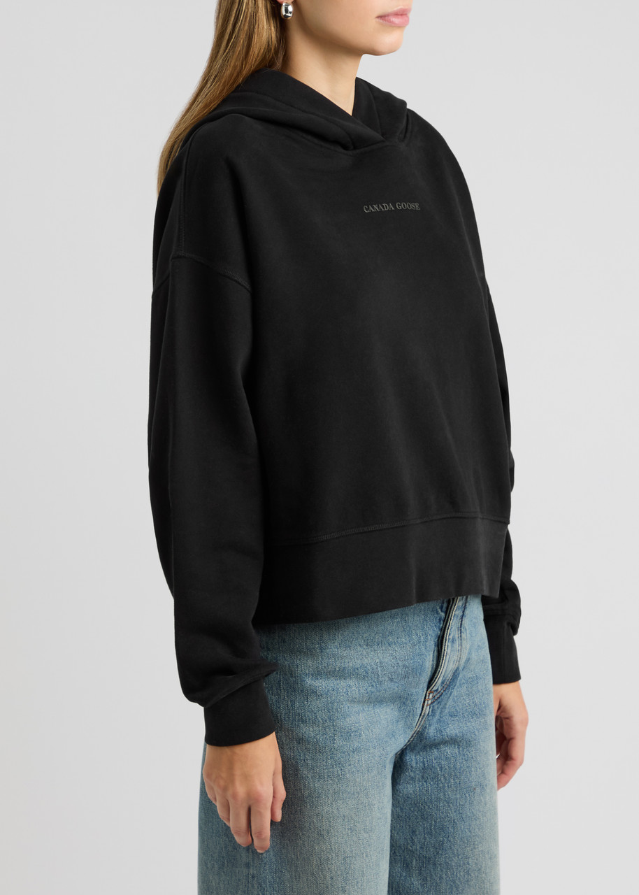 Canada Goose Muskoka Hooded Cotton Sweatshirt In Black