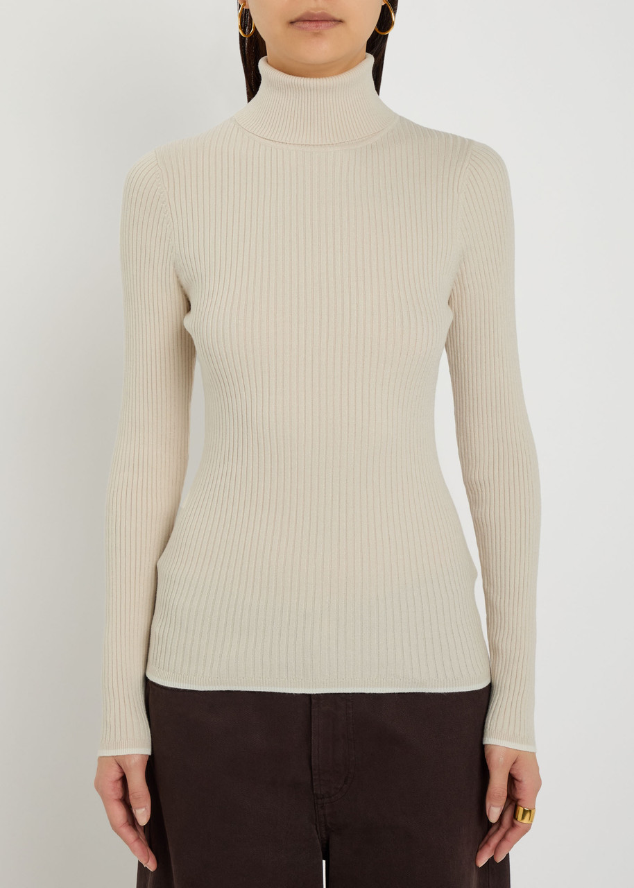 Varley Ravena Ribbed Knit Top In Neutral