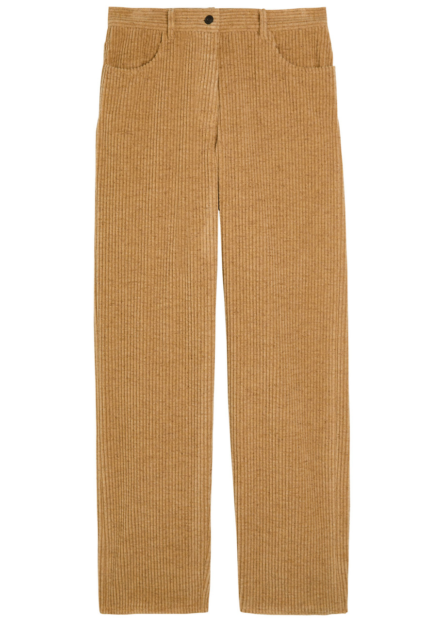 The Row Clair Straight-leg Corduroy Trousers In Brown