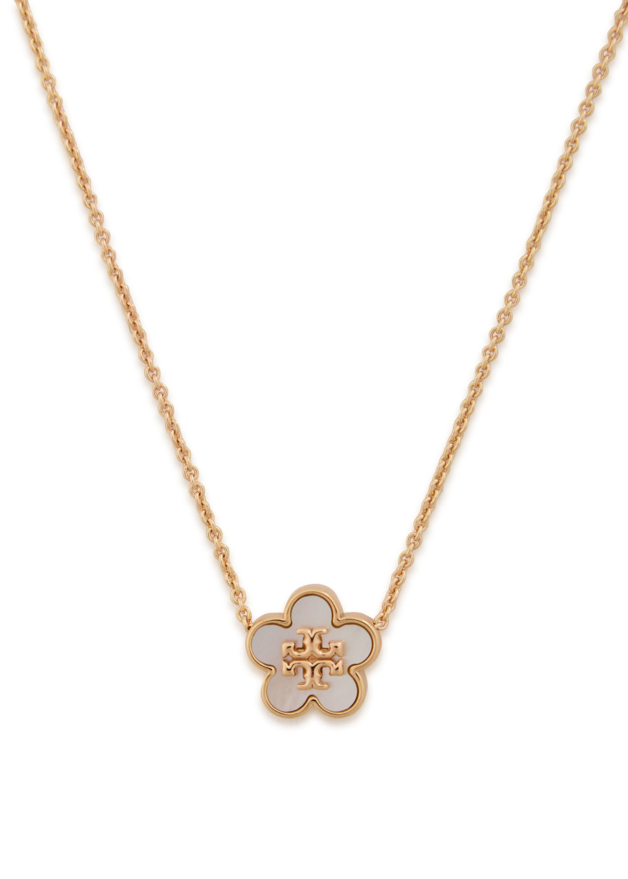 Tory Burch Forget Me Not Pearl-embellished 18kt Gold-plated Necklace - One Size