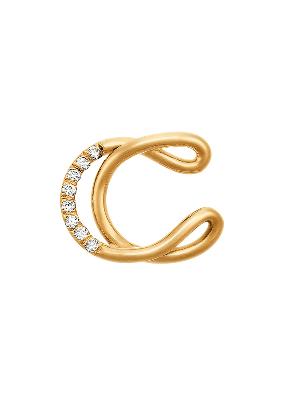 Charlotte Chesnais Alphajoaillerie 18kt Gold Necklace - Letter C - One Size