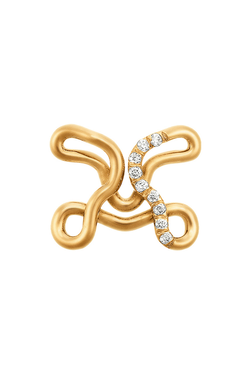 Charlotte Chesnais Alphajoaillerie 18kt Gold Necklace - Letter X - One Size