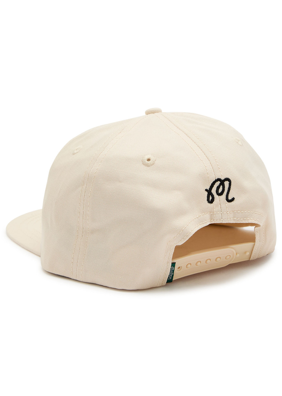 Malbon Monarch Logo-print Cotton Cap In Neutral