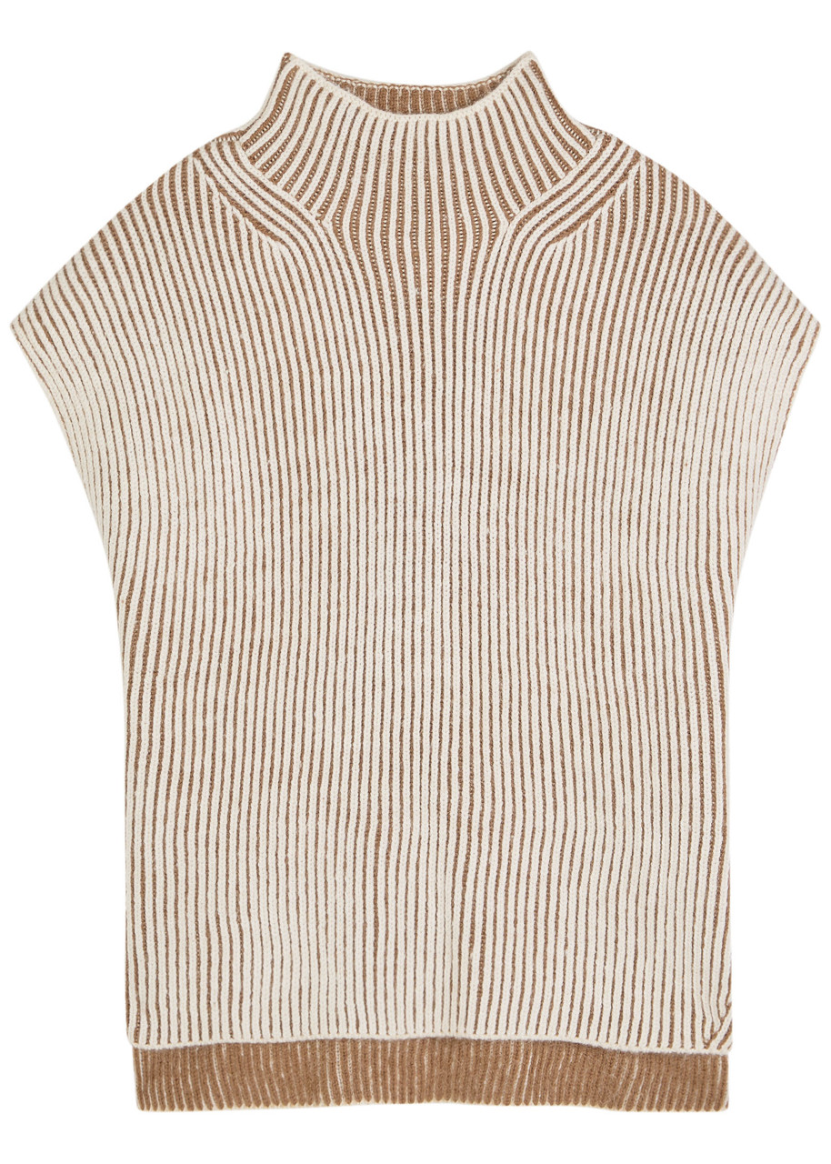 Varley Lauren Ribbed Knit top - Beige - L (UK14 / L)