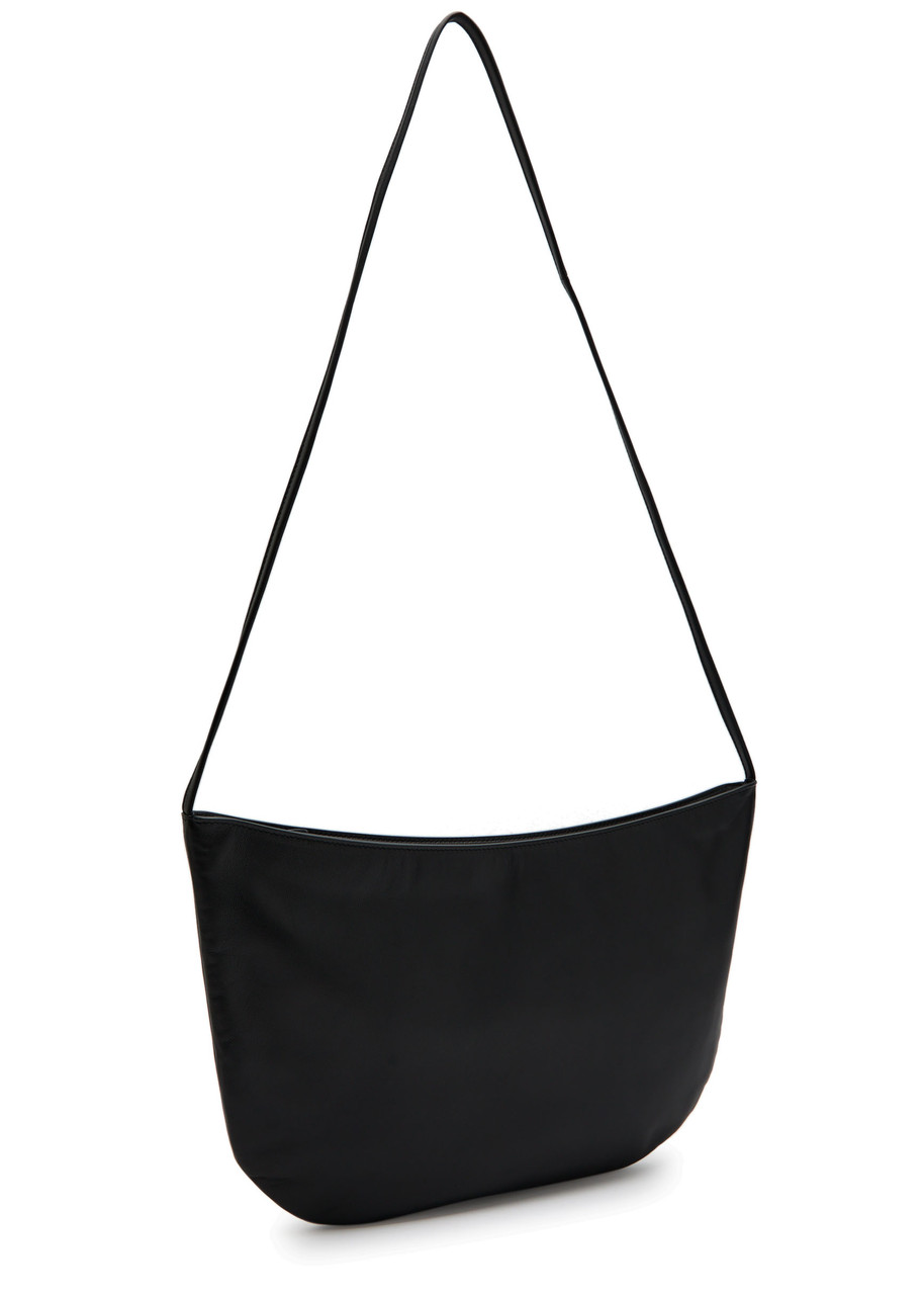 The Row Izzy Leather Cross-body Bag In Black
