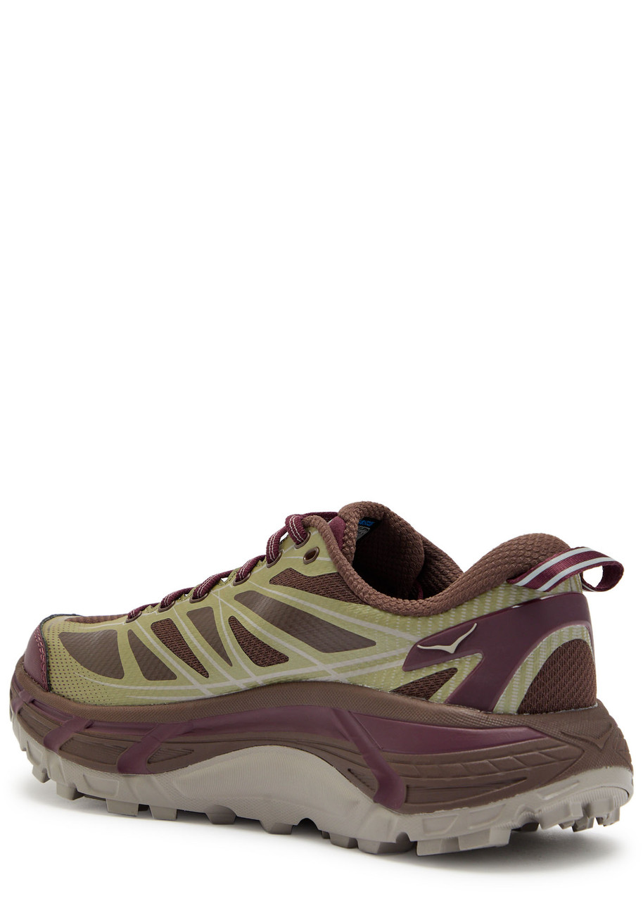 Hoka Mafate Speed 2 Panelled Mesh Sneakers In Brown