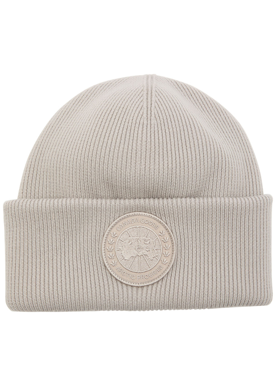 Canada Goose Arctic Ribbed Wool Beanie - Grey - One Size