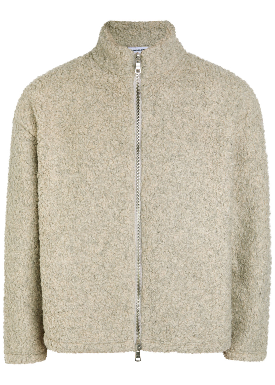 Mki Miyuki Zoku High-neck Fleece Jacket - Off White - M