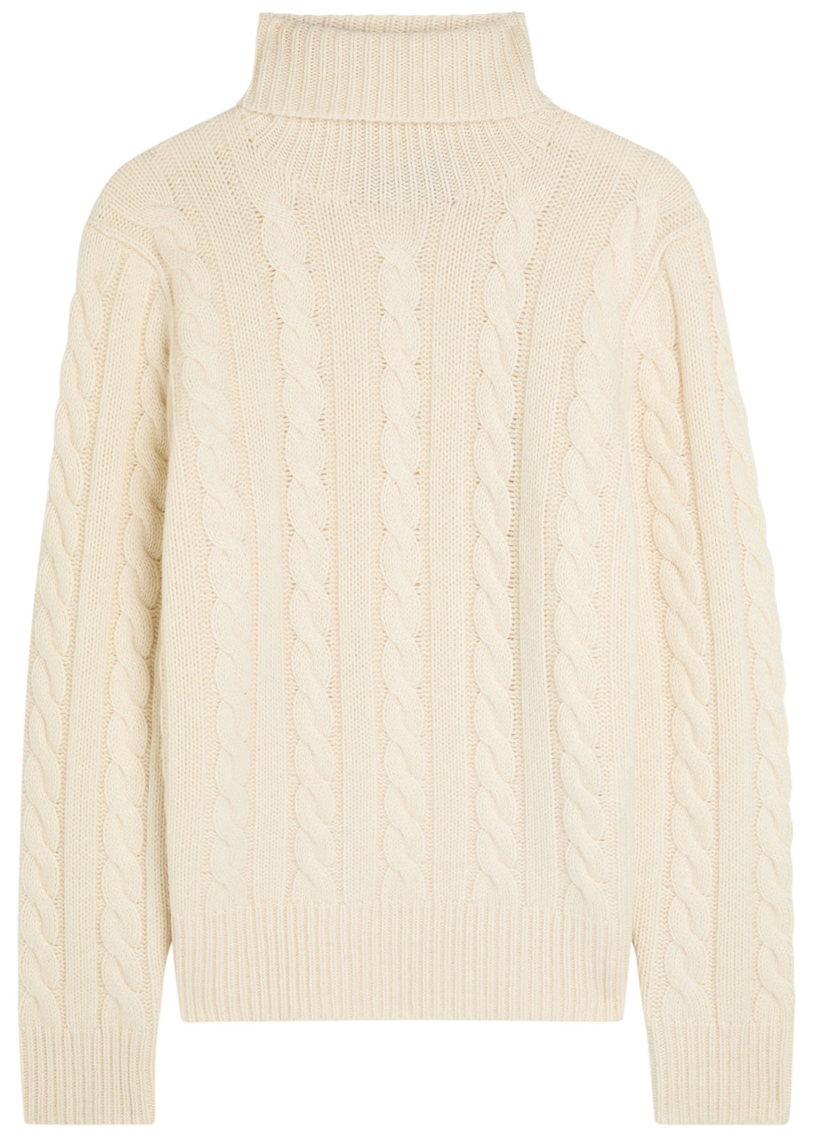 Polo Ralph Lauren Roll-neck Wool and Cashmere-blend Jumper - Cream - L