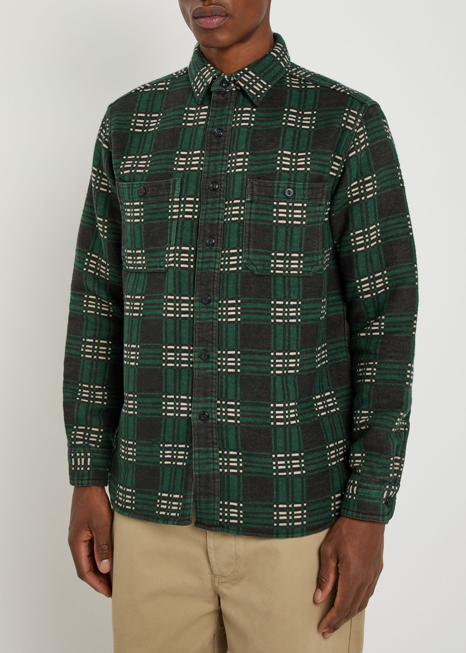 Polo Ralph Lauren Checked Flannel Shirt In Green
