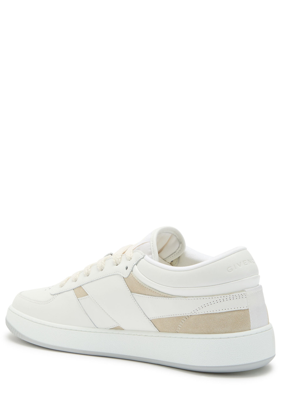 Givenchy G Move Low Top Leather Sneakers In White