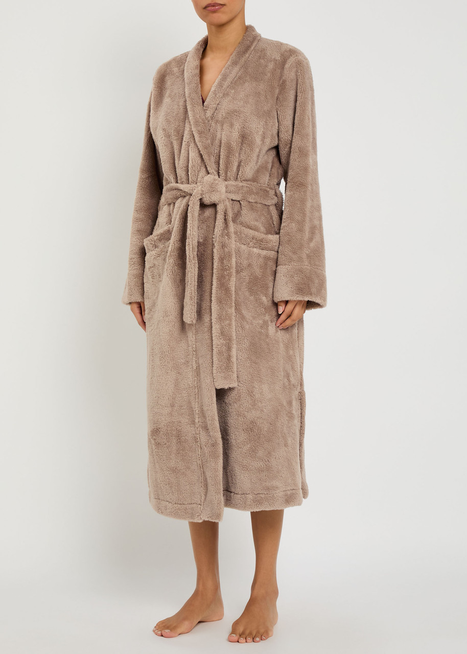 Eberjey Womens Toffee Renew Plush Long Plush Robe Xl In Neutral