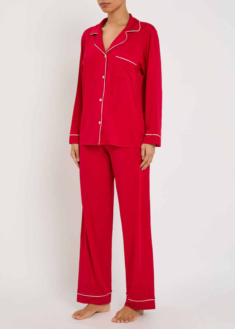 Eberjey Gisele Jersey Pyjama Set In Red