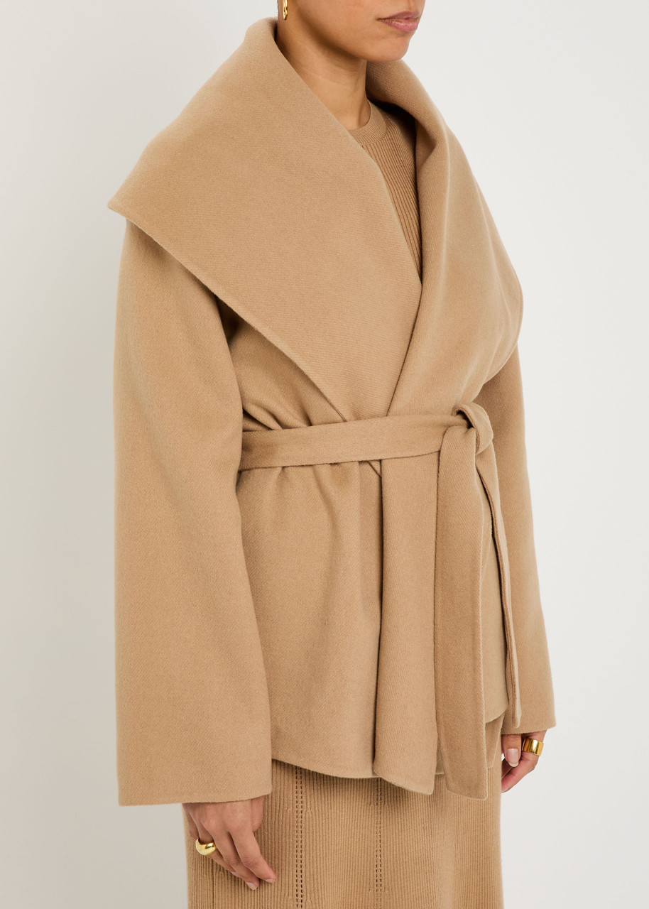 Gabriela Hearst Harris Belted Cashmere Jacket In Brown