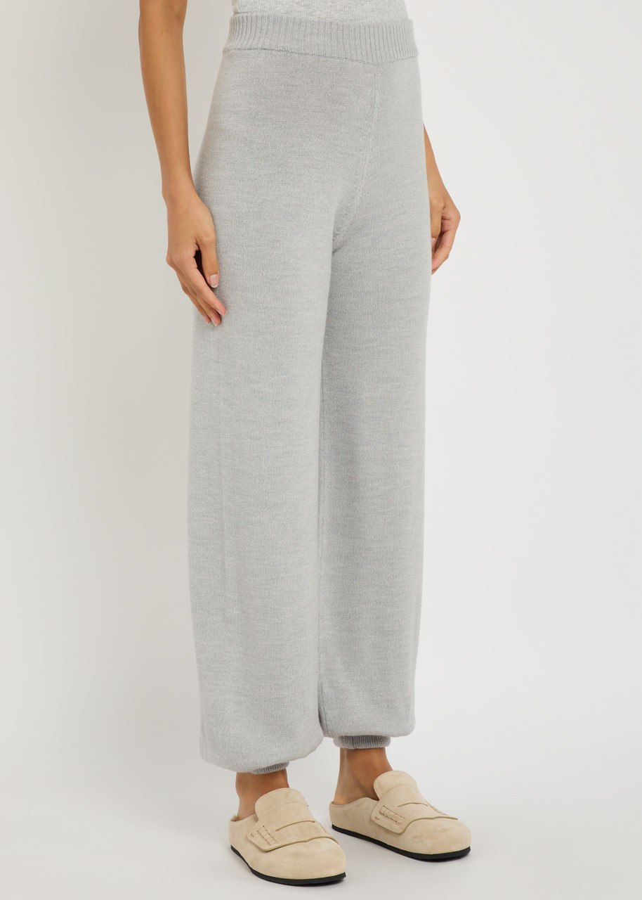 Mm Agnani Wool Sweatpants In Gray