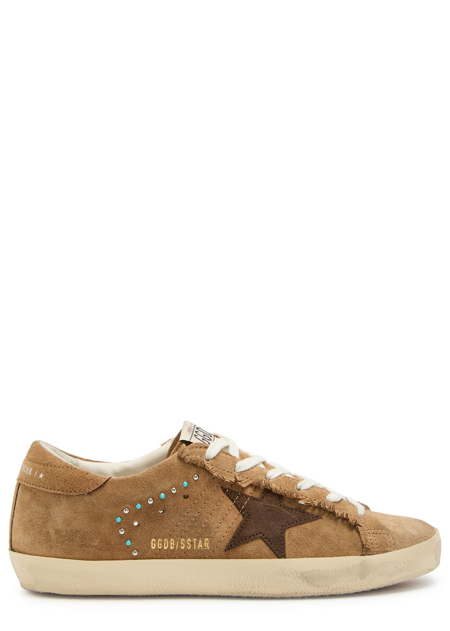 Golden Goose Super-star Fringed Suede Sneakers - Tan - 38 (IT38 / UK5)