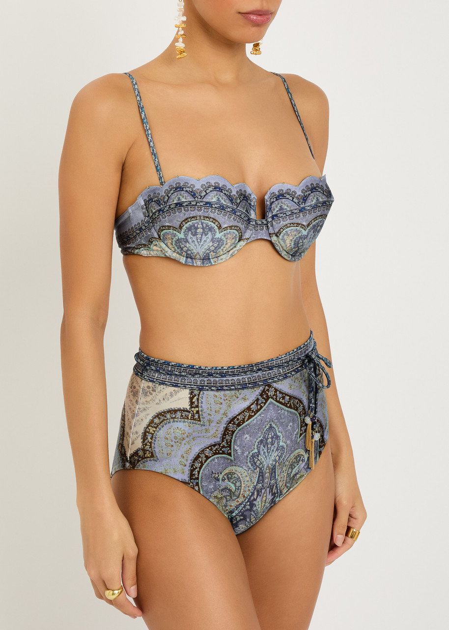  Zimmermann Wanderlust Patterned Bikini Briefs - Multicoloured 1 - 2 (uk 12 / M) 