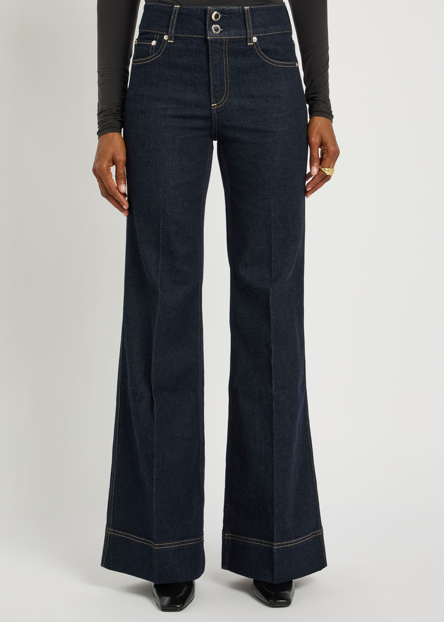 Alice And Olivia Alice + Olivia Perfect Wide-leg Jeans In Blue