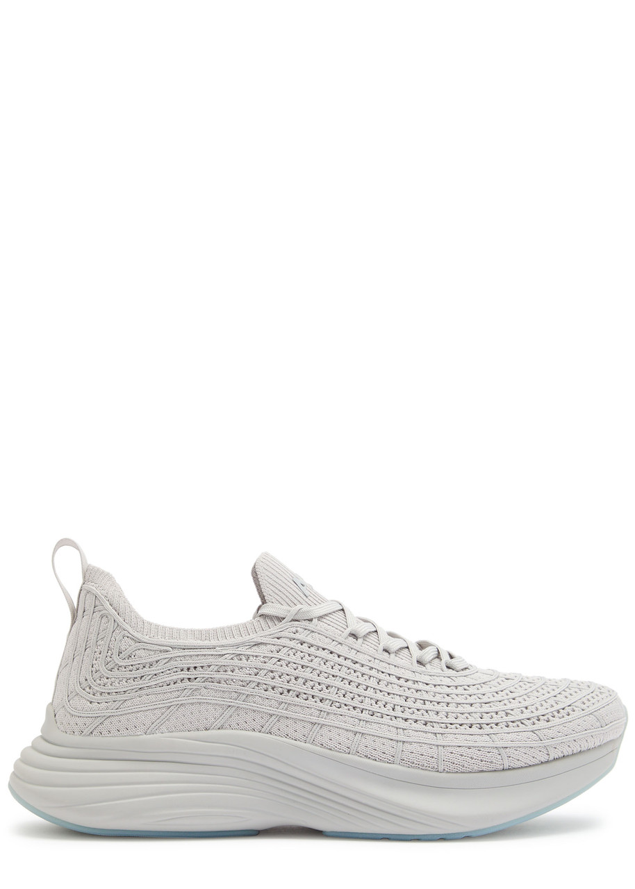 Apl Athletic Propulsion Labs Athletic Propulsion Labs Techloom Zipline Knitted Sneakers In Gray