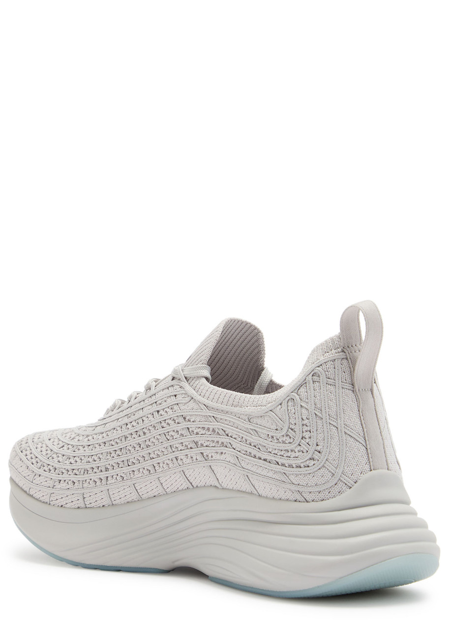 Apl Athletic Propulsion Labs Athletic Propulsion Labs Techloom Zipline Knitted Sneakers In Gray