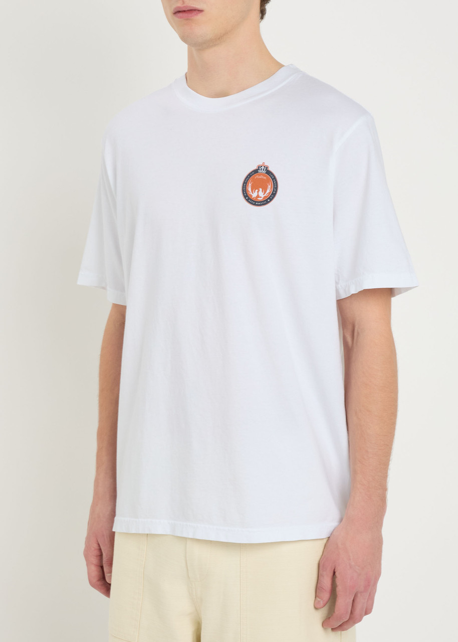 Malbon Bermuda Maxwell Logo-print Cotton T-shirt In White