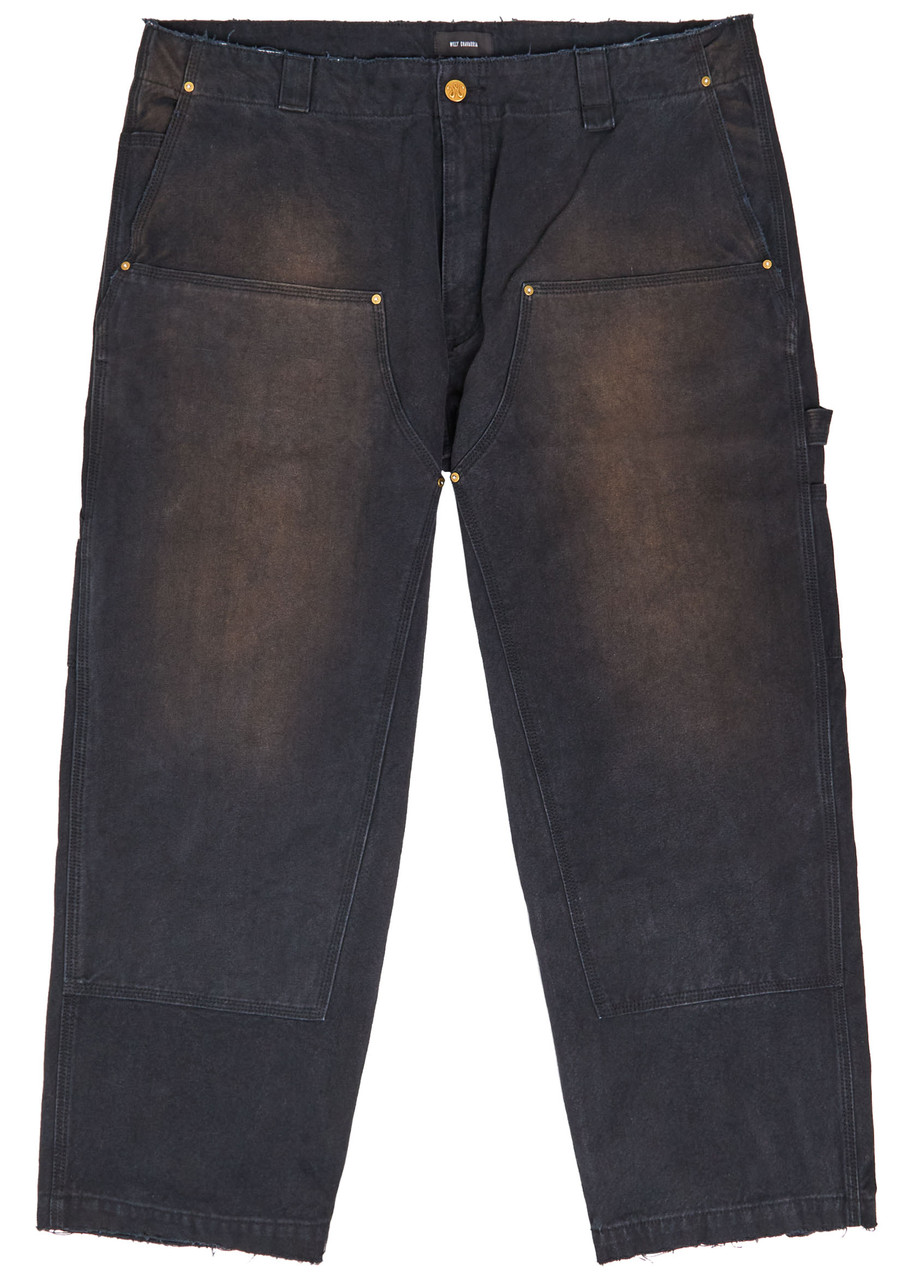 Willy Chavarria Workwear Toluca Relaxed Denim Jeans In Black