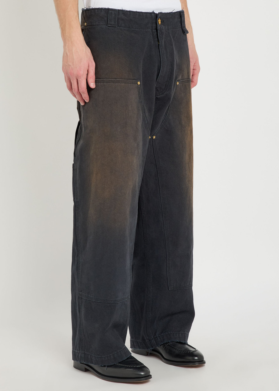 Willy Chavarria Workwear Toluca Relaxed Denim Jeans In Black