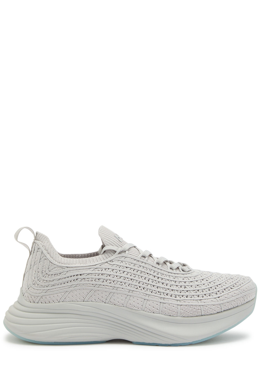 Apl Athletic Propulsion Labs Athletic Propulsion Labs Techloom Zipline Embroidered Knit Sneakers In Gray