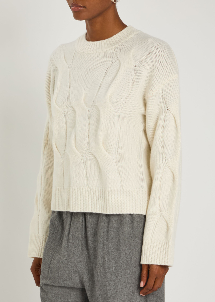 Lisa Yang Sammie Cable-knit Cashmere Sweater In Red