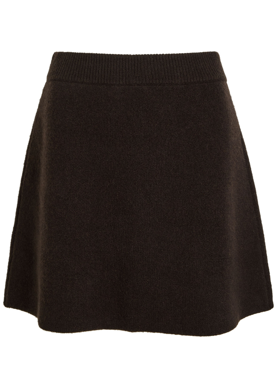 Lisa Yang Clare Cashmere Mini Skirt In Brown
