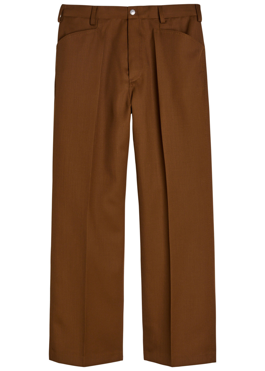 Second / Layer Second Layer Angel Wool Trousers In Brown