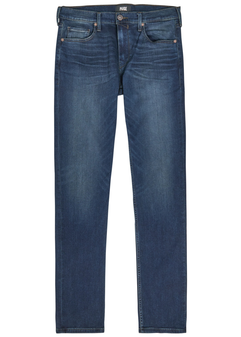 Paige Lennox Slim-leg Denim Jeans In Blue