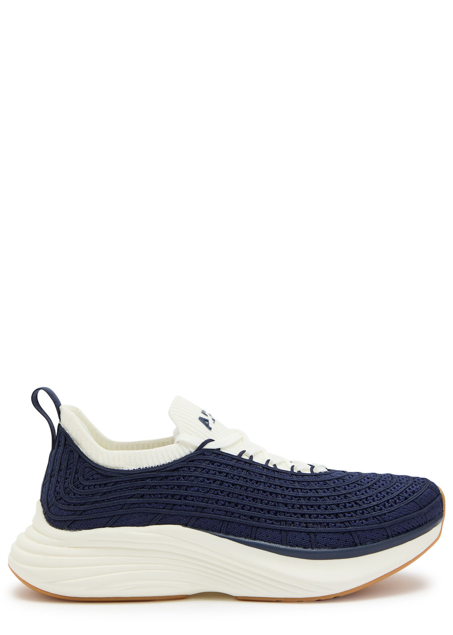 Apl Athletic Propulsion Labs Athletic Propulsion Labs Techloom Zipline Embroidered Knit Sneakers In Blue