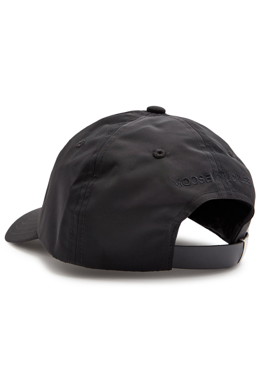  Moose Knuckles Crescent Logo Shell Cap - Black - One Size 