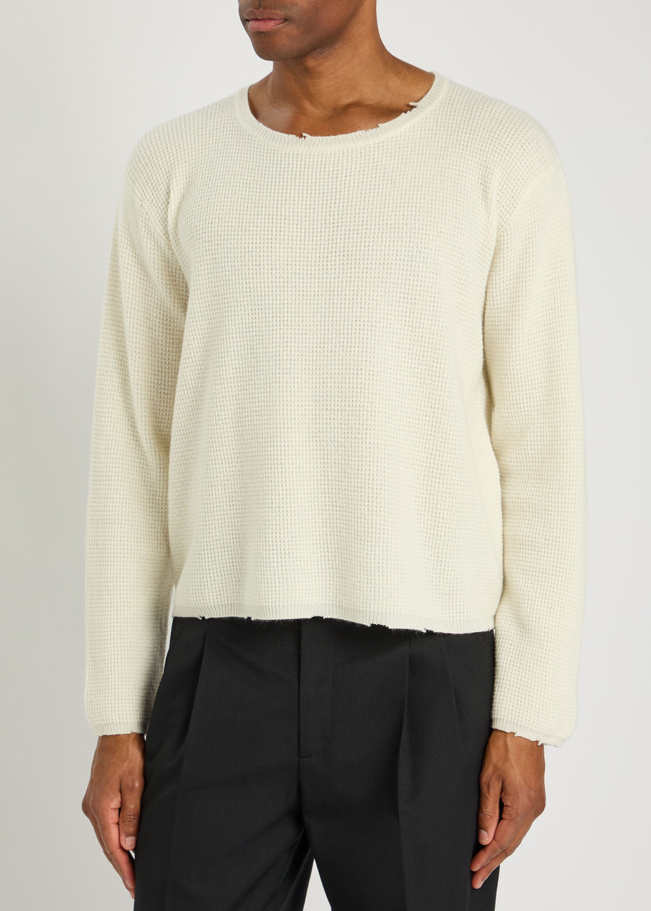 Second / Layer Second Layer Friends Waffle-knit Wool-blend Jumper In White