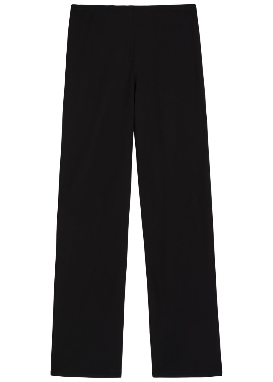 Reformation Gale Straight-leg Crepe Trousers - Black - M (UK12 / M)