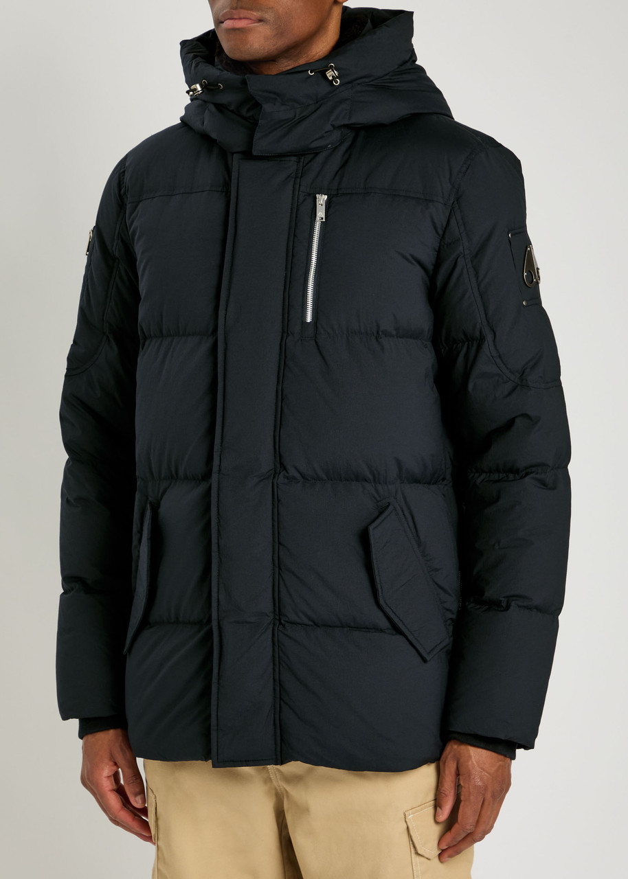 Moose Knuckles Everest 3q Shell Puffer Coat In Blue